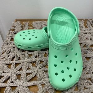 Light green crocs